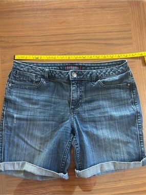 Elle Denim Roll/Cuff-Off Shorts